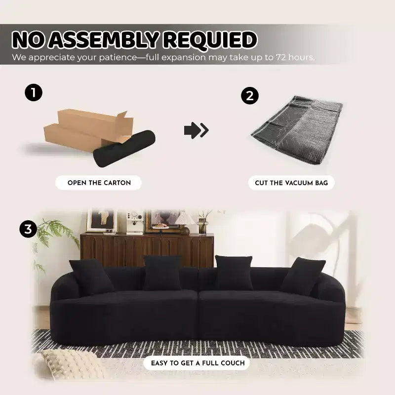 110 Canapé modulaire sectionnel avec compression complète