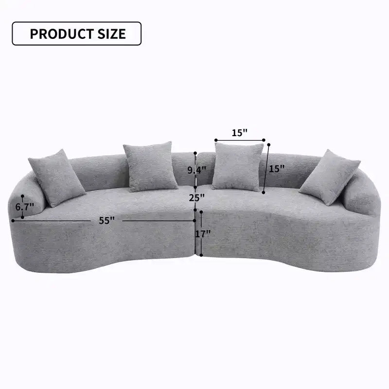 110 Canapé modulaire sectionnel avec compression complète