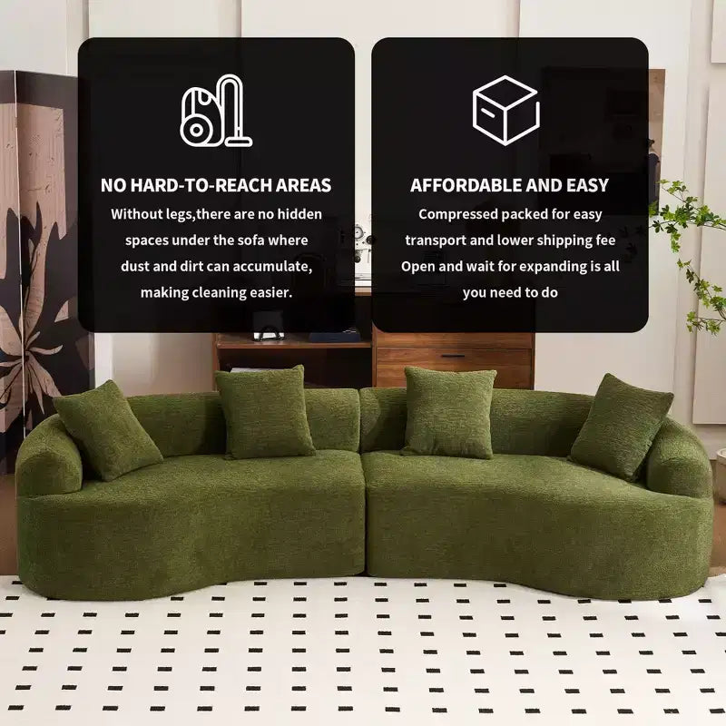 110 Canapé modulaire sectionnel avec compression complète
