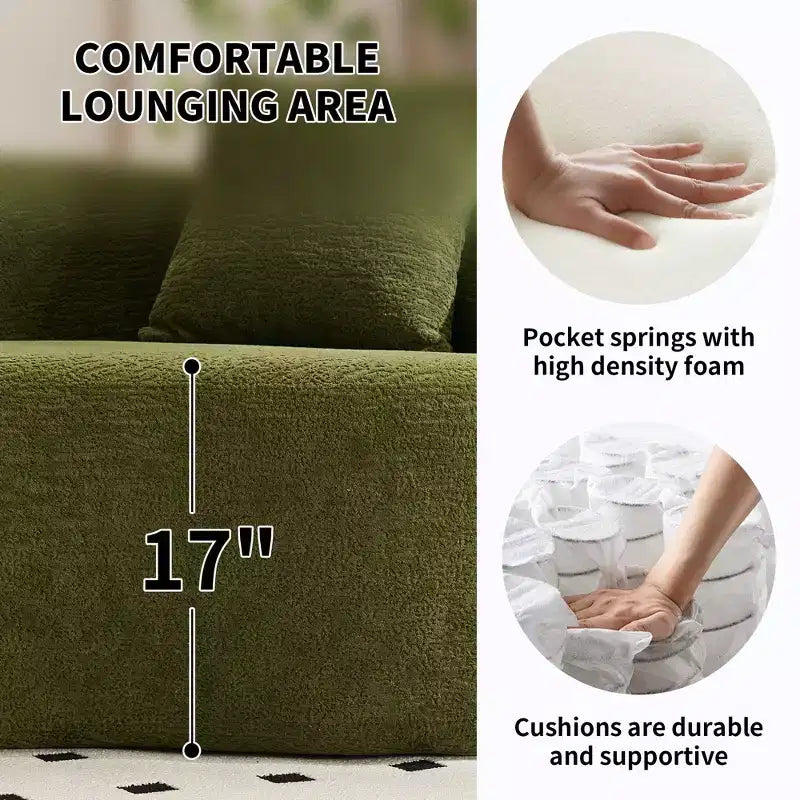110 Canapé modulaire sectionnel avec compression complète