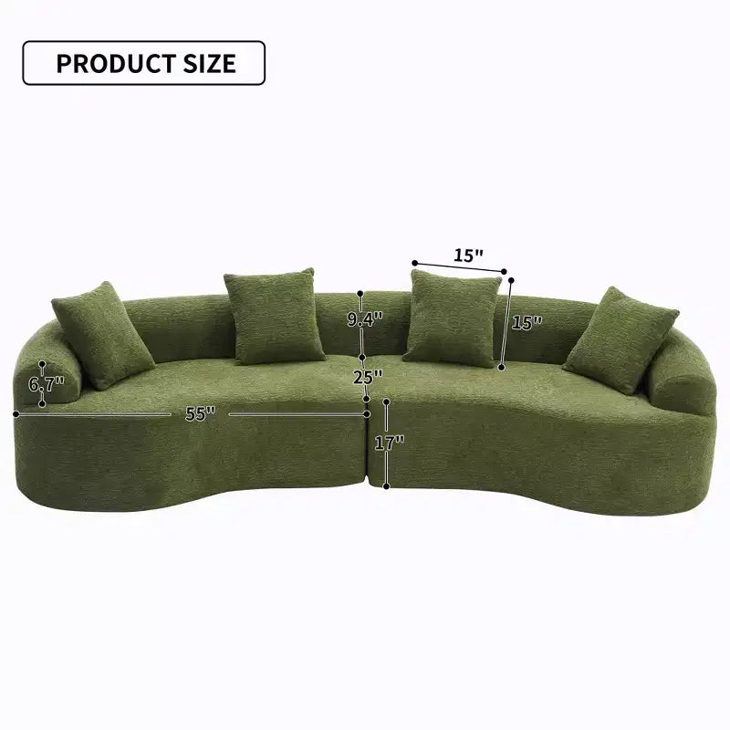 110 Canapé modulaire sectionnel avec compression complète