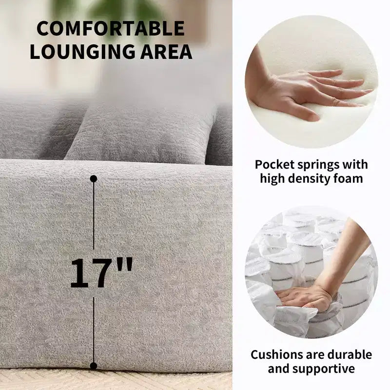 110 Canapé modulaire sectionnel avec compression complète