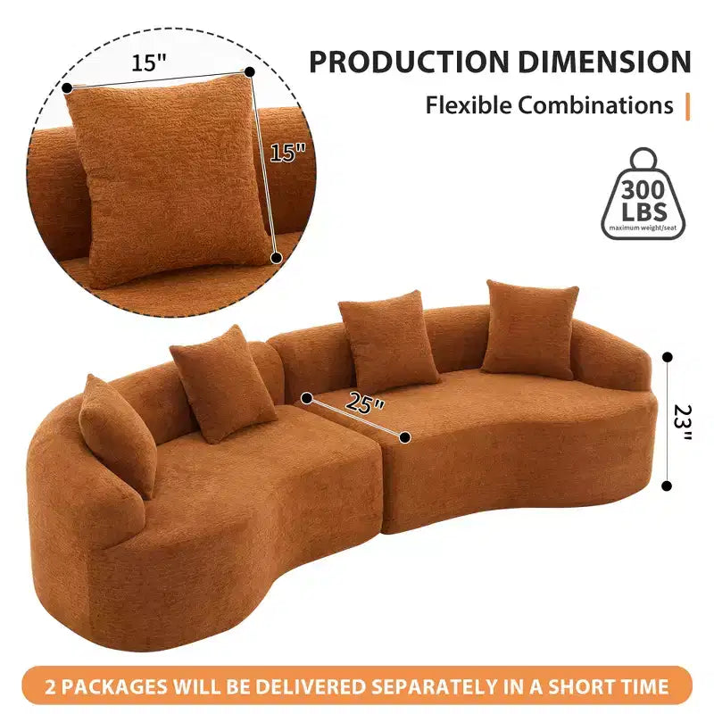 110 Canapé modulaire sectionnel avec compression complète