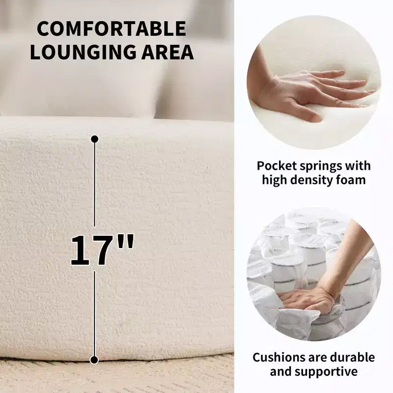 110 Canapé modulaire sectionnel avec compression complète