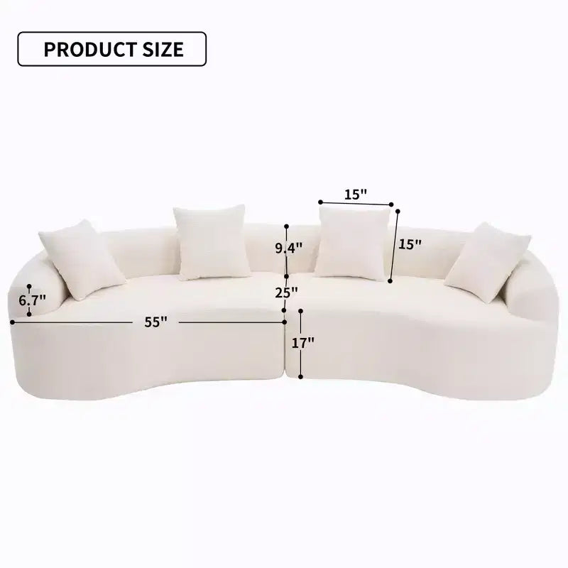 110 Canapé modulaire sectionnel avec compression complète