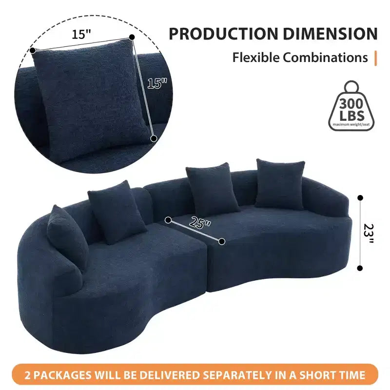 110 Canapé modulaire sectionnel avec compression complète