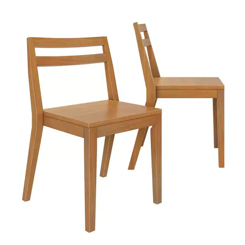 Chaises de salle à manger (lot de 2), chaises de cuisine modernes en bois massif
