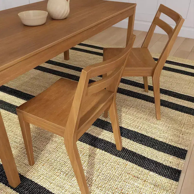 Chaises de salle à manger (lot de 2), chaises de cuisine modernes en bois massif