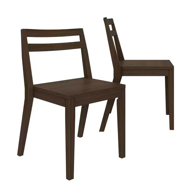 Chaises de salle à manger (lot de 2), chaises de cuisine modernes en bois massif