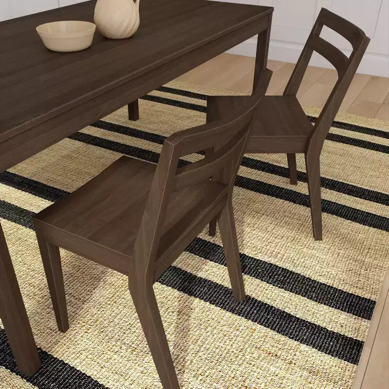 Chaises de salle à manger (lot de 2), chaises de cuisine modernes en bois massif