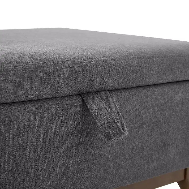 Banc ottoman de rangement carré rembourré Zeus & Ruta de style moderne du milieu du siècle pour entrée, salon ou espace familial