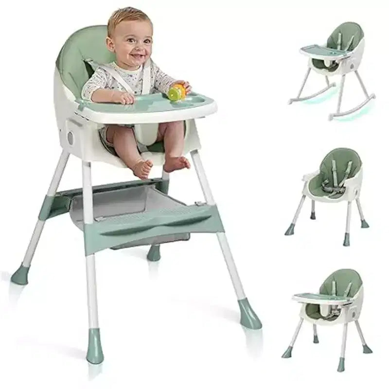 Chaise haute et transat portable 6 en 1 Karl Home pour bébé - gris