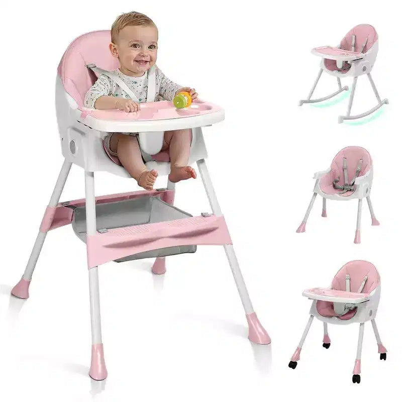 Chaise haute et transat portable 6 en 1 Karl Home pour bébé - gris