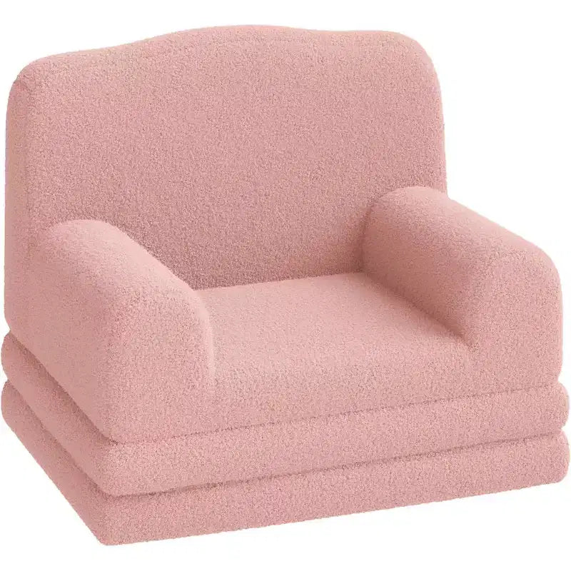 Canapé 2-en-1, canapé pliable pour enfant, fauteuil en mousse