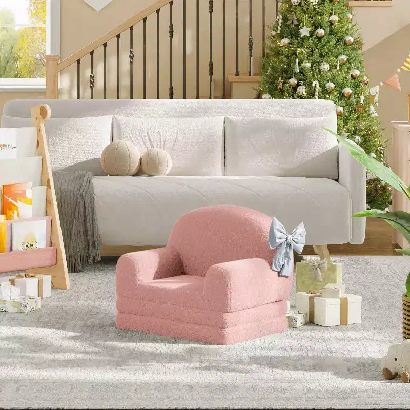 Canapé 2-en-1, canapé pliable pour enfant, fauteuil en mousse
