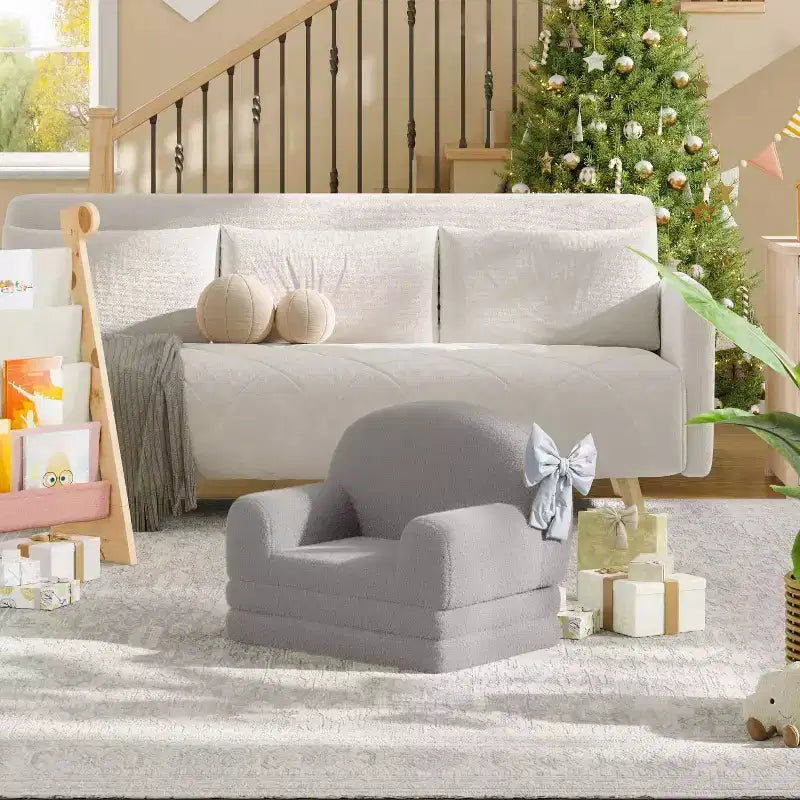 Canapé 2-en-1, canapé pliable pour enfant, fauteuil en mousse