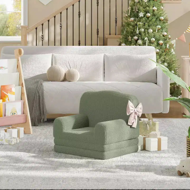 Canapé 2-en-1, canapé pliable pour enfant, fauteuil en mousse