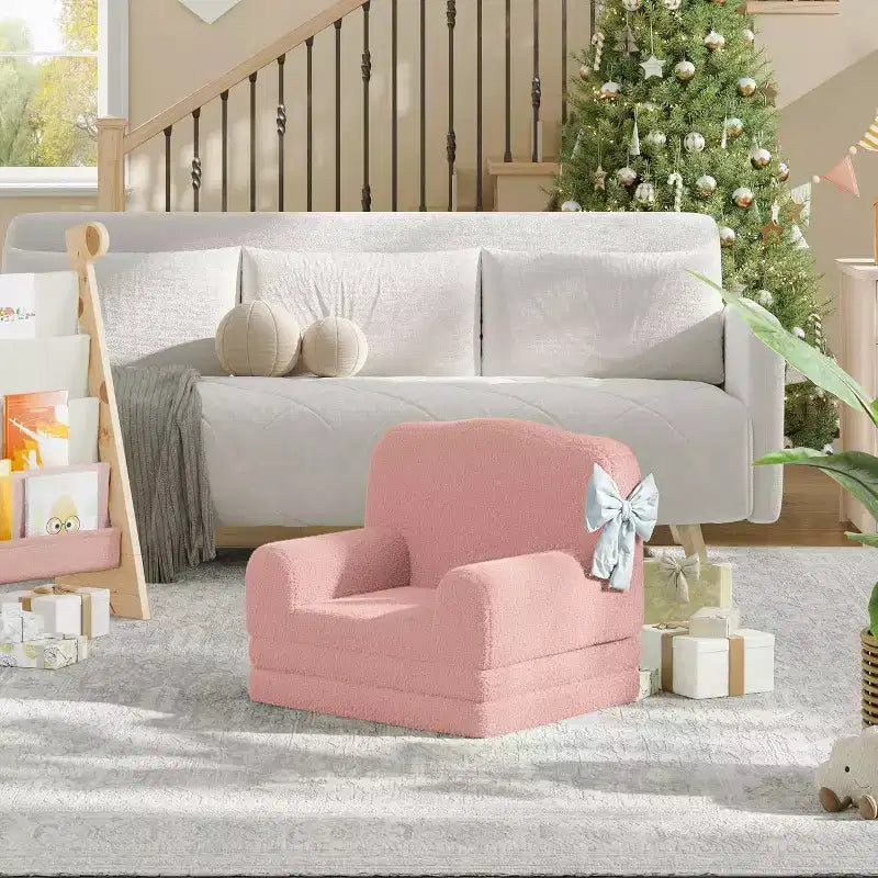 Canapé 2-en-1, canapé pliable pour enfant, fauteuil en mousse