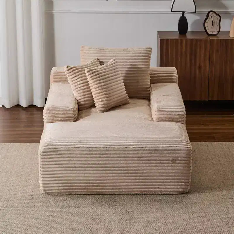 Canapé-lit moderne surdimensionné avec accoudoirs et oreillers décoratifs, futon rembourré et profond pour salon