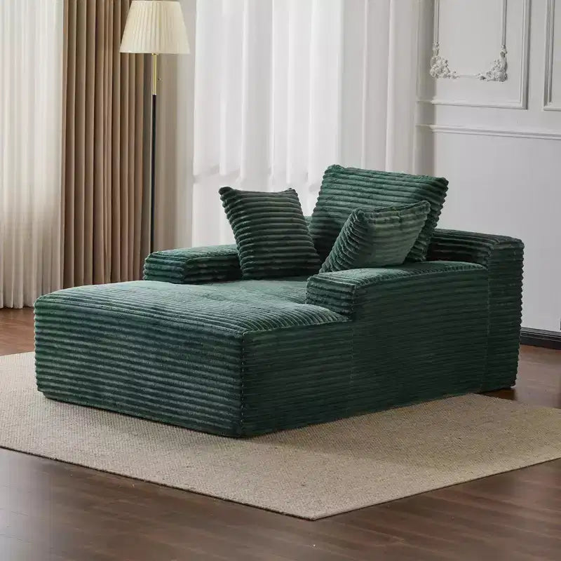 Canapé-lit moderne surdimensionné avec accoudoirs et oreillers décoratifs, futon rembourré et profond pour salon