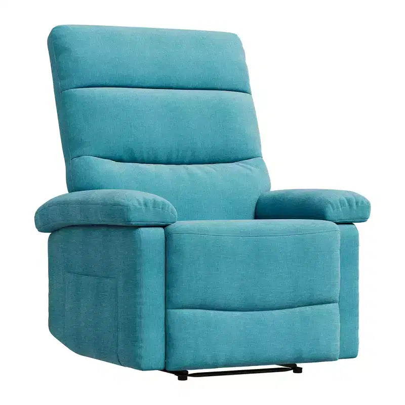 Fauteuil inclinable pour adultes, manuel, en tissu, avec poche latérale, canapé individuel ergonomique réglable pour petit salon, chambre d'enfant, chambre à coucher