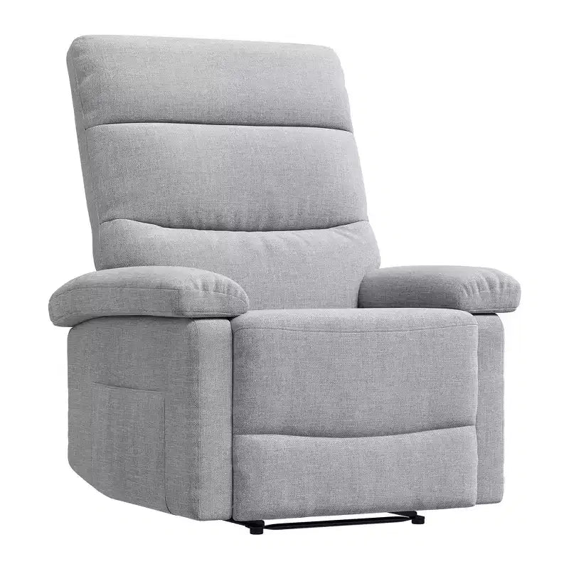 Fauteuil inclinable pour adultes, manuel, en tissu, avec poche latérale, canapé individuel ergonomique réglable pour petit salon, chambre d'enfant, chambre à coucher