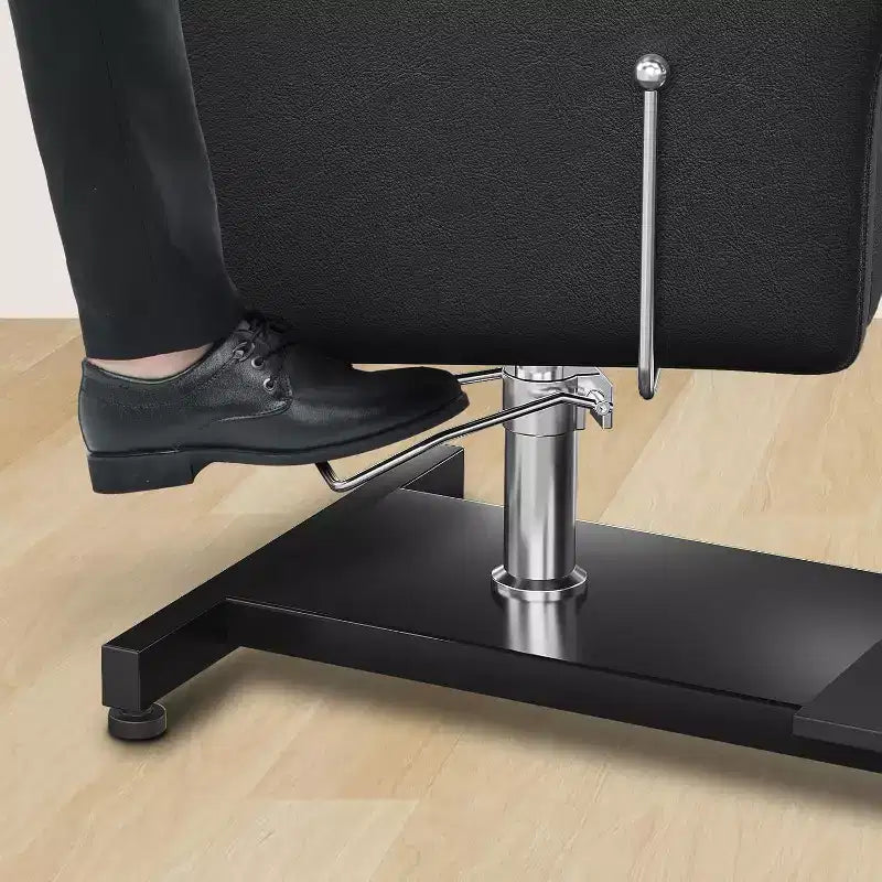 Fauteuil de pédicure inclinable avec tabouret, repose-pieds et bassin de massage des pieds, pour fauteuils de pédicure, salon de beauté et spa