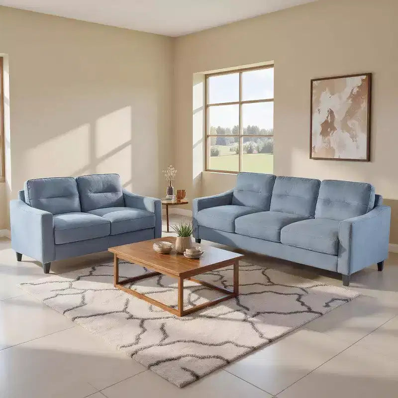 Canapés modulaires modernes en velours, 3 sections, canapé 3 places, causeuse et fauteuil simple avec cadre en bois massif pour salon, appartement, gris