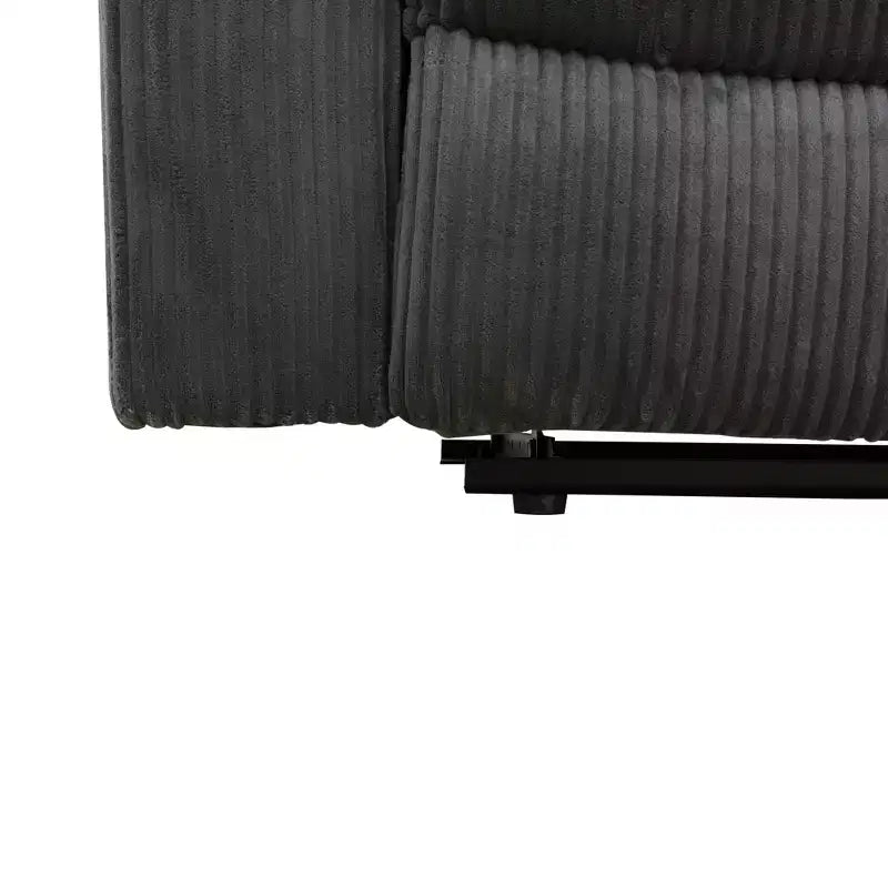 Fauteuil Inclinable Électrique, Fauteuil Inclinable Manuel en Tissu avec Dossier Réglable pour Salon, Gris Foncé