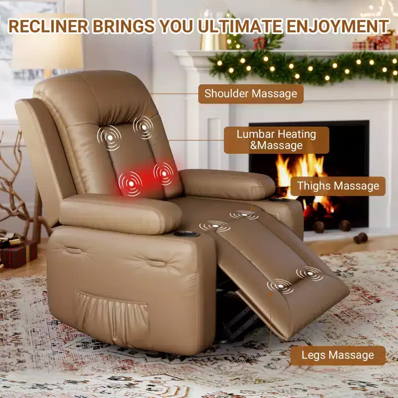 Fauteuil inclinable releveur électrique en cuir PU, inclinable réglable, canapé simple ergonomique, pour salon