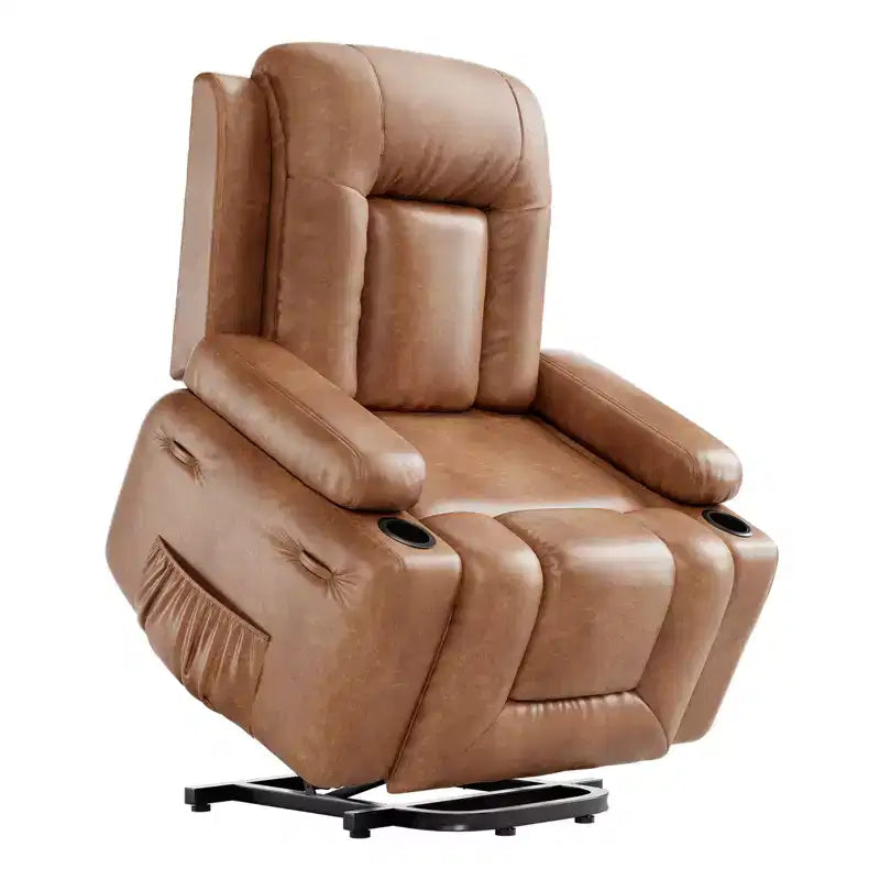 Fauteuil inclinable releveur électrique en cuir PU, inclinable réglable, canapé simple ergonomique, pour salon