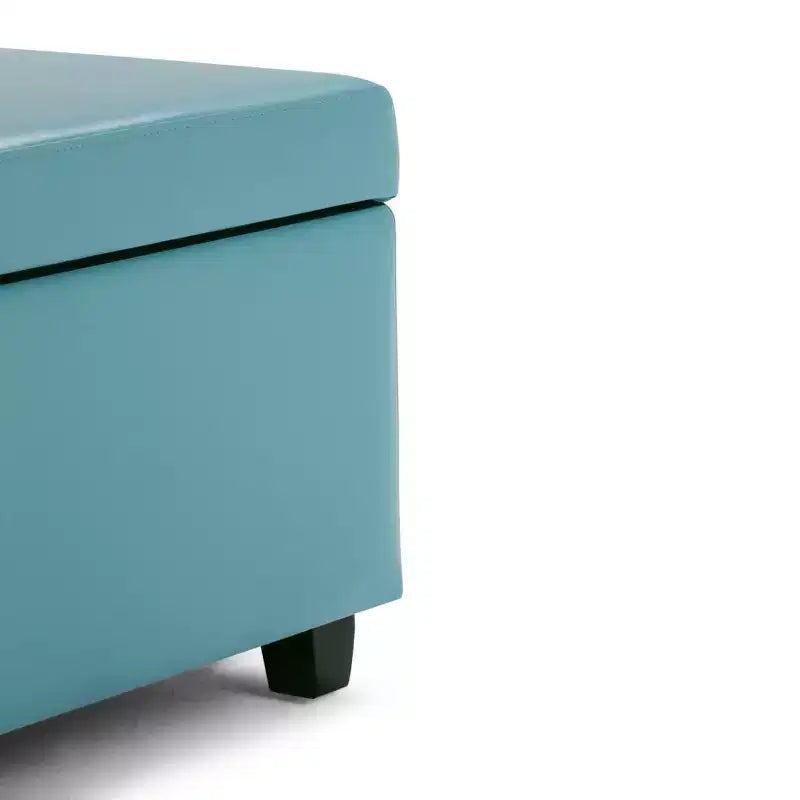 Banc de rangement ottoman de 122 cm de large avec siège rembourré, banc de rangement de bout de lit avec grand espace de rangement, repose-pieds ottoman pour le salon