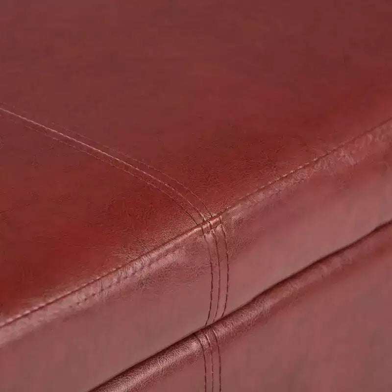 Banc de rangement ottoman de 122 cm de large avec siège rembourré, banc de rangement de bout de lit avec grand espace de rangement, repose-pieds ottoman pour le salon