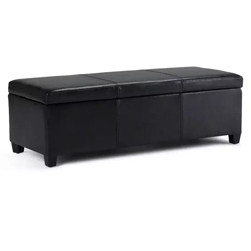 Okak 48IN Wide Storage Ottoman with Padding Seat, End Of Bed Storage Bench with Ample Storage, Ottoman Foot Rest for Living Room