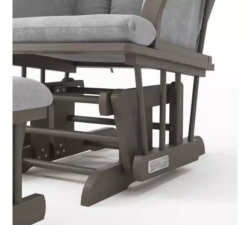 Fauteuil à bascule et pouf Child Craft Cozy Glider, coussin rembourré avec poches de rangement pratiques, base et cadre en bois massif