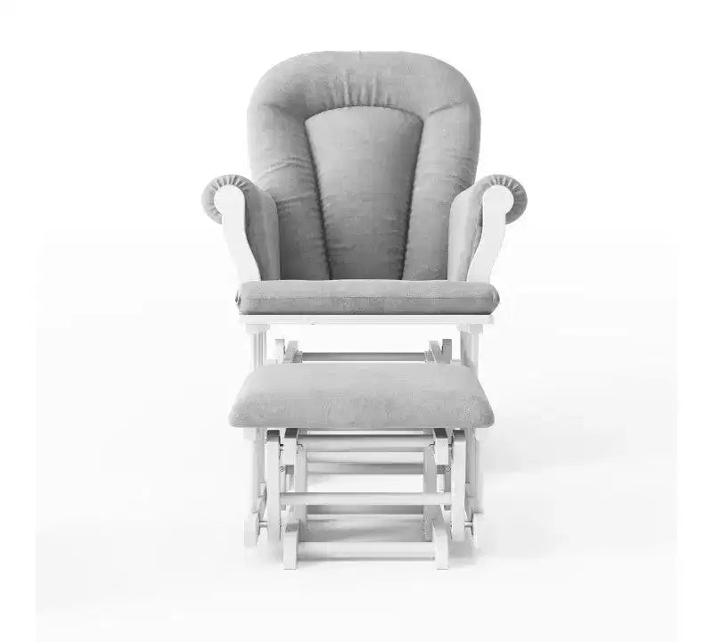 Fauteuil à bascule et pouf Child Craft Cozy Glider, coussin rembourré avec poches de rangement pratiques, base et cadre en bois massif