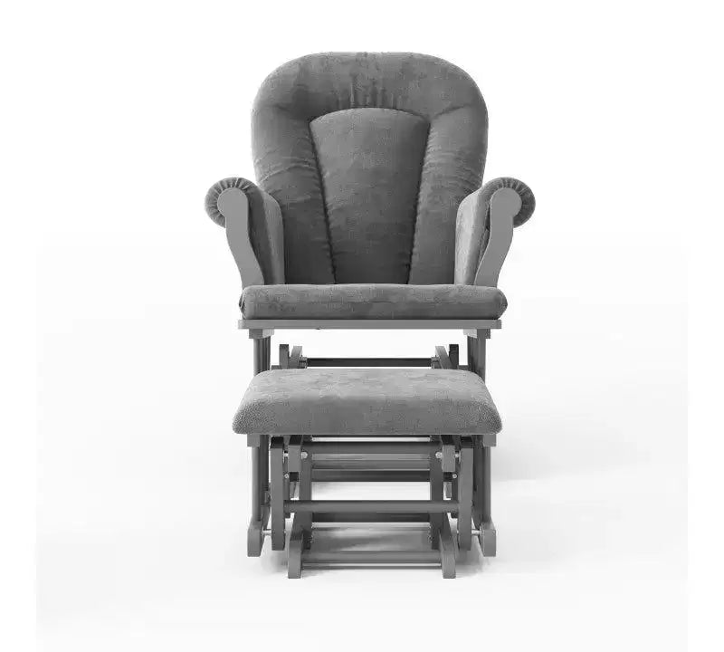 Fauteuil à bascule et pouf Child Craft Cozy Glider, coussin rembourré avec poches de rangement pratiques, base et cadre en bois massif