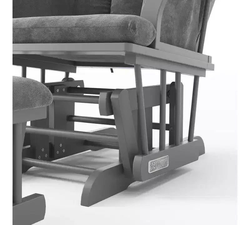 Fauteuil à bascule et pouf Child Craft Cozy Glider, coussin rembourré avec poches de rangement pratiques, base et cadre en bois massif