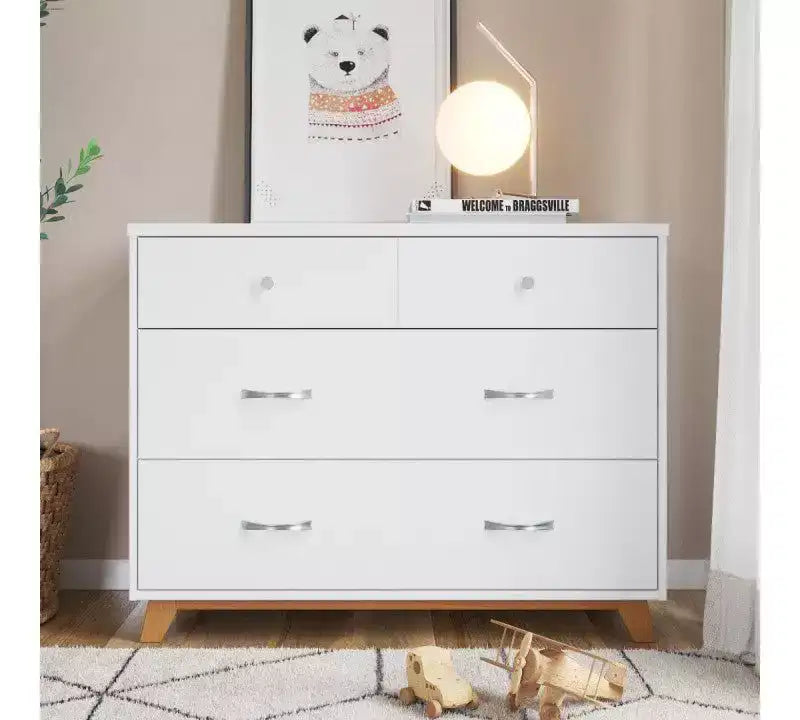 Lit de bébé Child Craft SOHO, commode 3 tiroirs, chiffonnier, table de chevet, chambre de bébé 4 pièces
