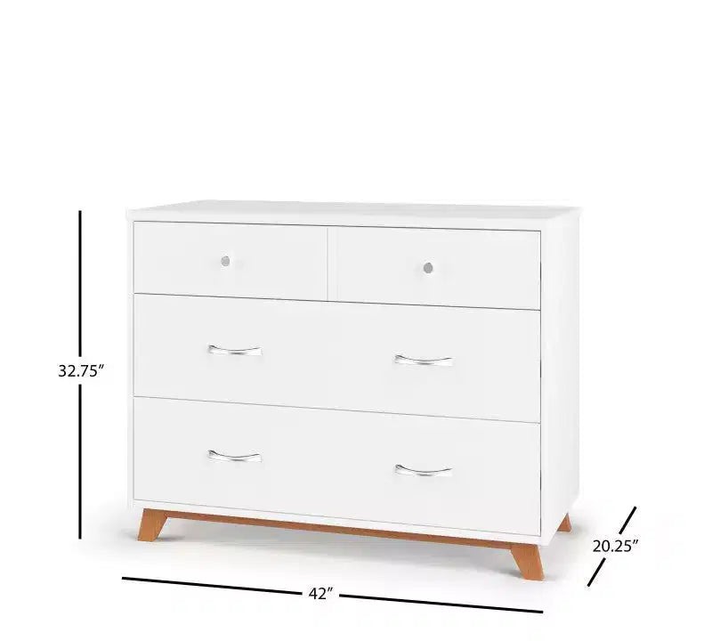 Lit de bébé Child Craft SOHO, commode 3 tiroirs, chiffonnier, table de chevet, chambre de bébé 4 pièces