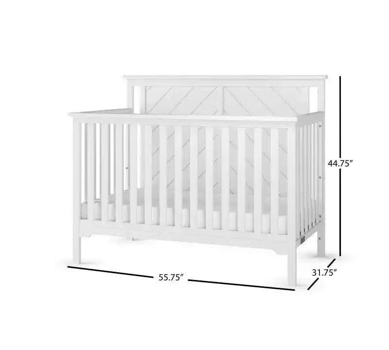 Ensemble de chambre de bébé 2 pièces Child Craft Hampton comprenant un lit de bébé convertible 4-en-1 à dessus plat et une table à langer
