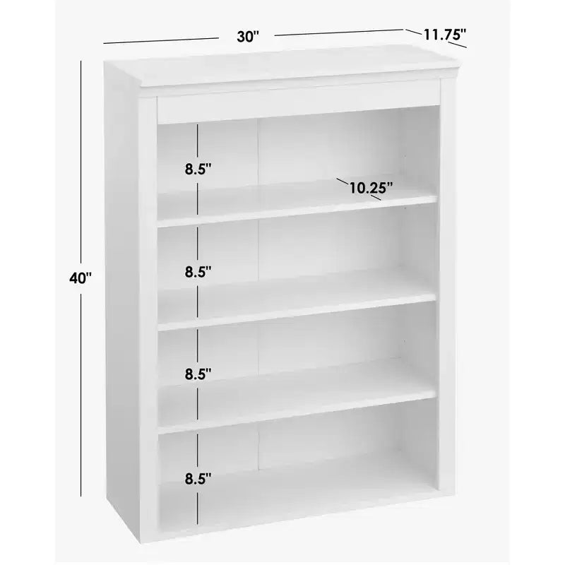 Lifestorey 2pc Armoire de Bureau Modulable Harrington avec Huche Faux Marbre Blanc : Style Ferme, Surface Faux Marbre, Construction en MDF