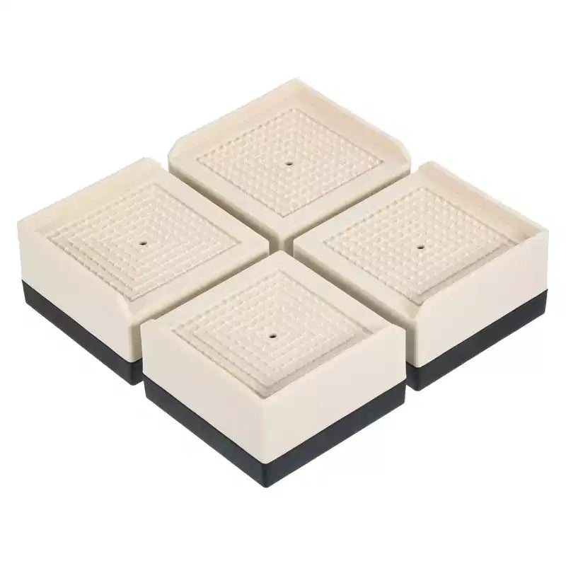 Unique Bargains Lot de 4 rehausseurs réglables carrés pour bureau, canapé, table, lit