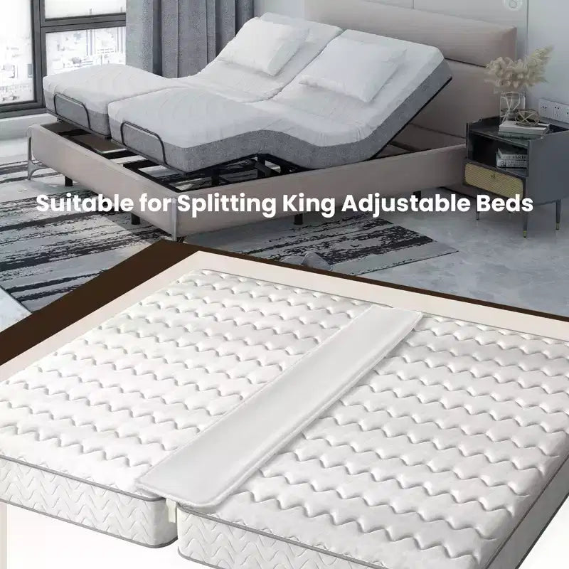 Costway 9/12 Kit de Convertisseur Lit Jumeau XL en King Size avec Sangle de Remplissage pour Pont de Lit Extra Large