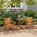 Costway Table Pliante de Patio Extérieur 1/2 PC 20 Pouces en Bois Dur Table Bistro avec Plateau à Lattes